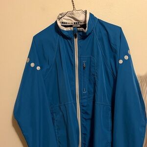 Pearl Izumi Blue and Gray Windbreaker Jacket